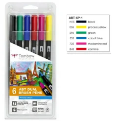 TOM sett Penseltusj basis 6 st