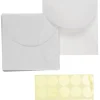 Transparente konvolutter 10 stk. 15×15 cm + 10 gullfargede klistremerker til forsegling