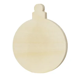 Trefigur julekule – høyde 15 cm, bredde 16,4 cm, tykkelse 1,7 cm
