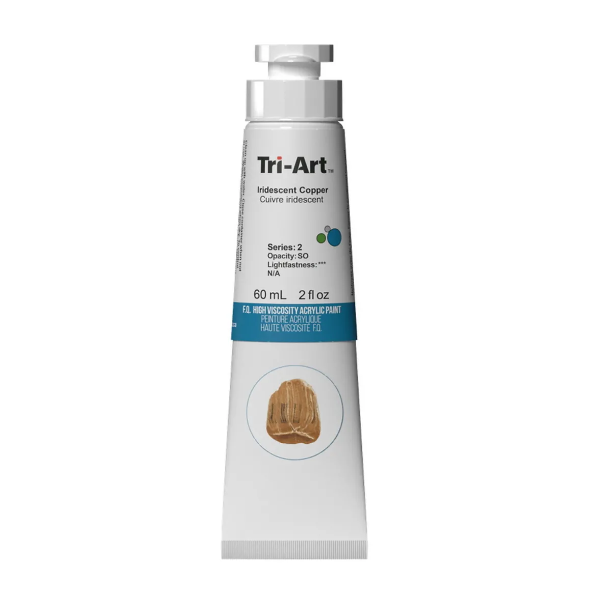 Tri-Art High Viscosity akrylmaling 60 ml Iridescent Gold Deep