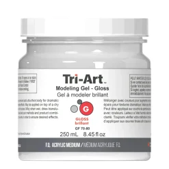 Tri-Art Modeling Gel, blank gelbasert modelleringspasta / strukturpasta, 250 ml