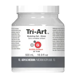 Tri-Art Modeling Gel, blank gelbasert modelleringspasta / strukturpasta, 500 ml