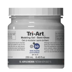Tri-Art Modeling Gel, halvblank gelbasert modelleringspasta / strukturpasta, 250 ml