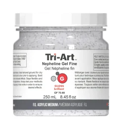 Tri-Art Nepheline Fine 250 ml, fint granulerende medium for akrylmaling