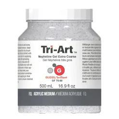 Tri-Art Nepheline Gel Extra Coarse 500 ml, ekstra grovt granuleringsmiddel for akrylmaling