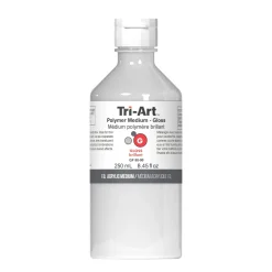 Tri-Art Polymer Medium Gloss 250 ml, blankt fortynningsmiddel for akrylmaling