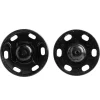 Trykknapp Sort 18 mm 2 stk