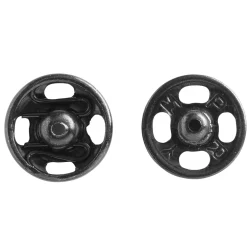 Trykknapp Sort 9 mm 12 stk