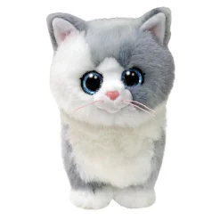 TY Beanie Boo Cat Grey – en hvit & grå katt som vil bli klappet! H. 15,5 cm