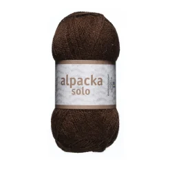 Ullgarn Järbo Alpacka Solo 50 g brun – 29105 Chocolate brown