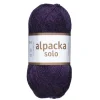 Ullgarn Järbo Alpacka Solo 50 g mørkelilla – 29128 Eggplant purple