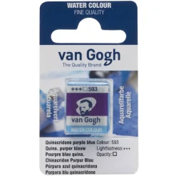 van Gogh akvarellmaling halvkopp – Quinacridone Purple Blue 593