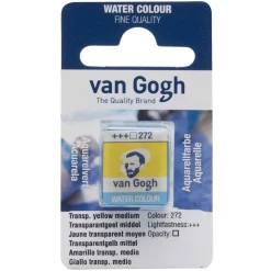van Gogh akvarellmaling halvkopp – Transparent Yellow Medium 272
