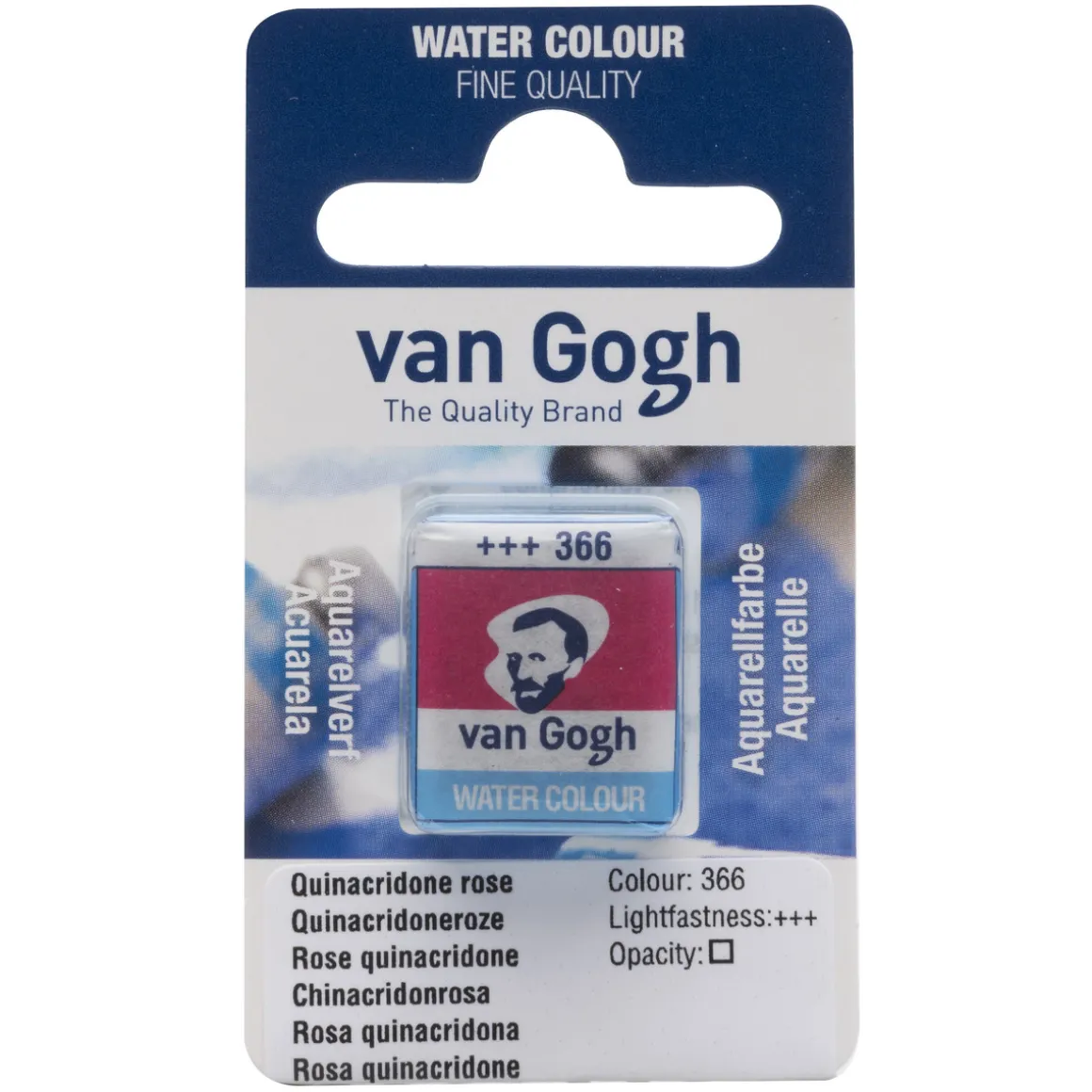 van Gogh akvarellmaling halvkopp – Permanent Red Deep 371