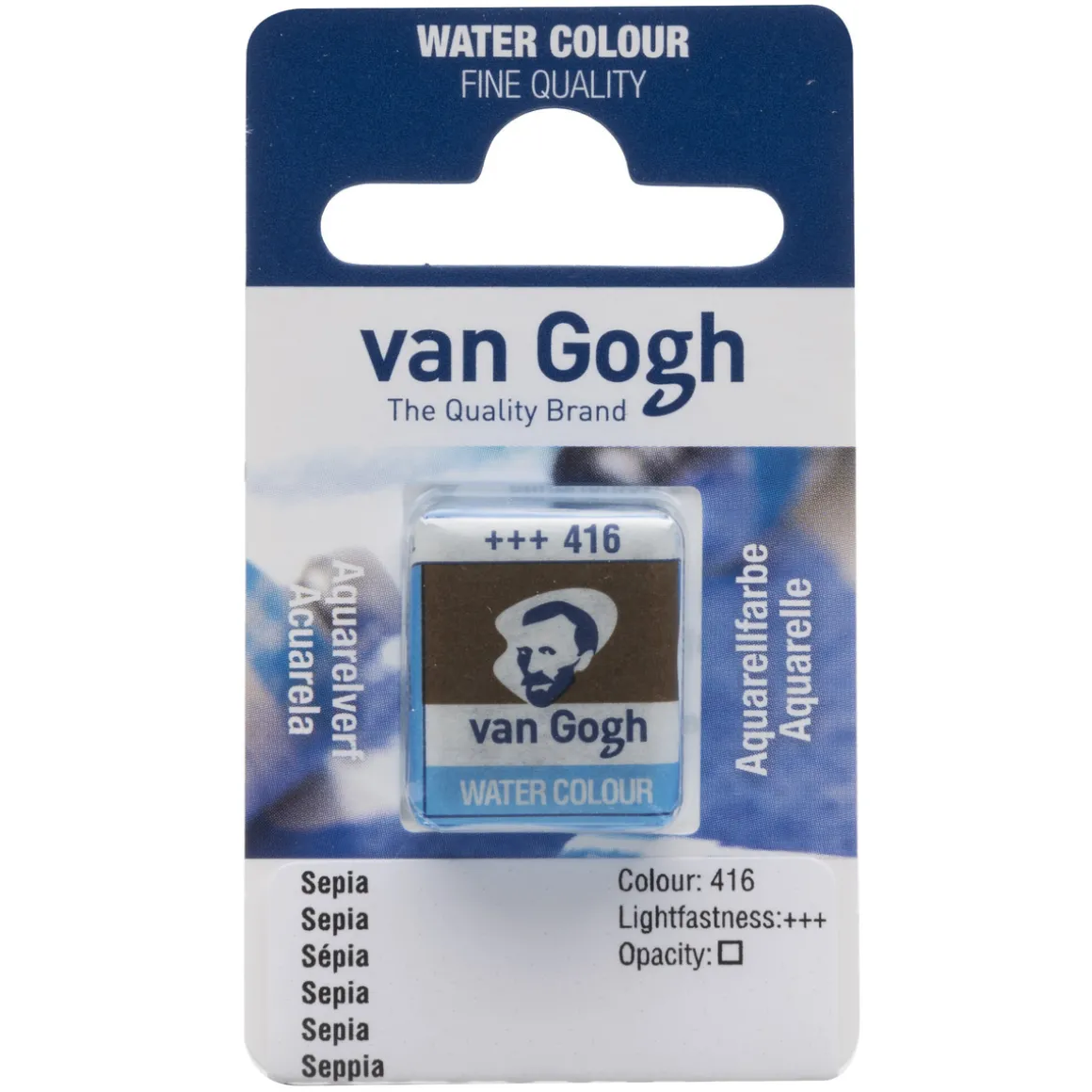 van Gogh akvarellmaling halvkopp – Sepia 416
