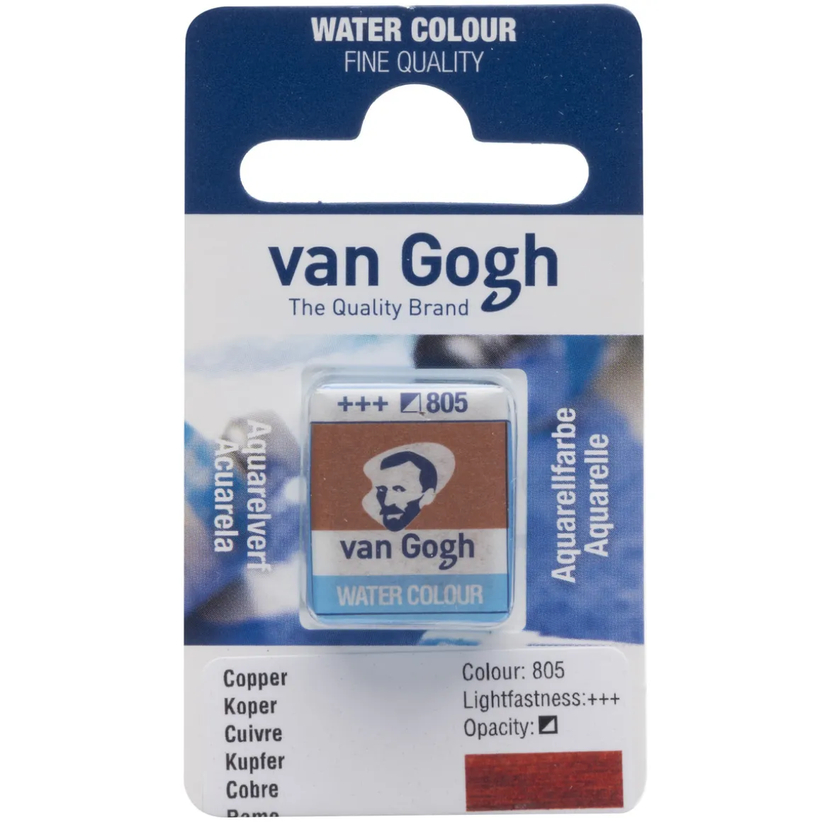 van Gogh akvarellmaling halvkopp – Bronze 811