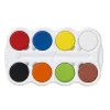 Vannmaling 8 stk. store i pucker med diameter 57 mm i basisfarger