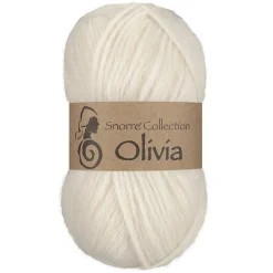Viking Garn Olivia 50 g naturhvit