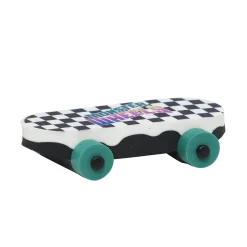 Viskelær skateboard med rutemønster 5×3×1 cm