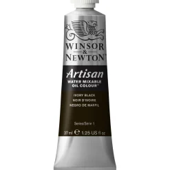 Winsor & Newton Artisan vannløselig oljemaling 37 ml Ivory Black 331