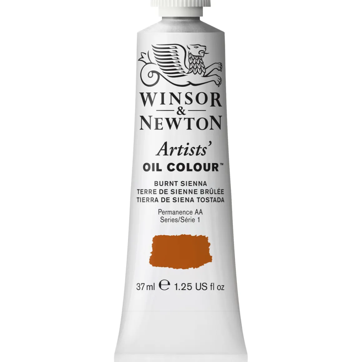 Winsor & Newton Artists' oljemaling 37 ml Burnt Sienna 074