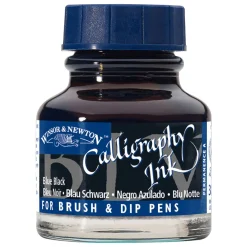 Winsor & Newton Calligraphy Ink, Transparent 30 ml Blue Black 034