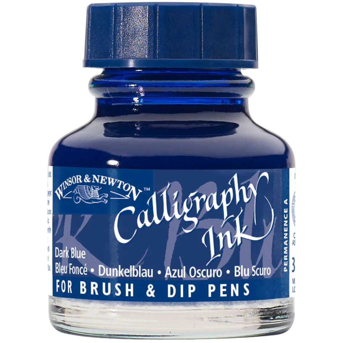 Winsor & Newton Calligraphy Ink, Transparent 30 ml Dark Blue 222