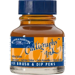 Winsor & Newton Calligraphy Ink, Transparent 30 ml Yellow Ochre 744