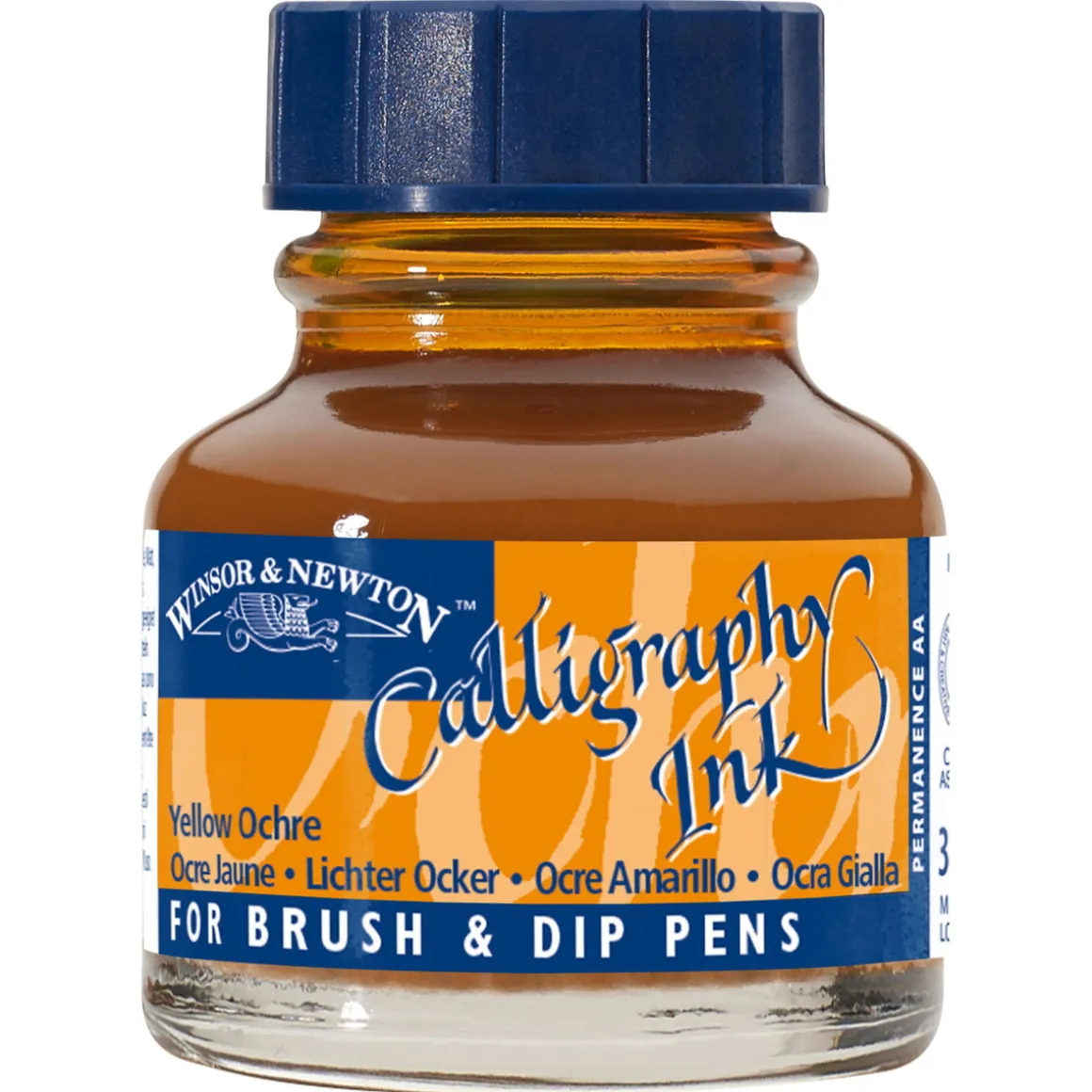 Winsor & Newton Calligraphy Ink, Transparent 30 ml Yellow Ochre 744