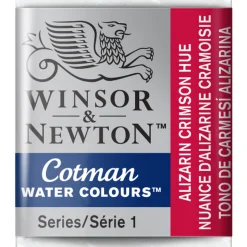 Winsor & Newton Cotman akvarellmaling halvkopp – Alizarine Crimson Hue 003
