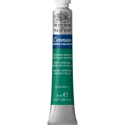 Winsor & Newton Cotman akvarellmaling 8 ml tube – Intense Green 329