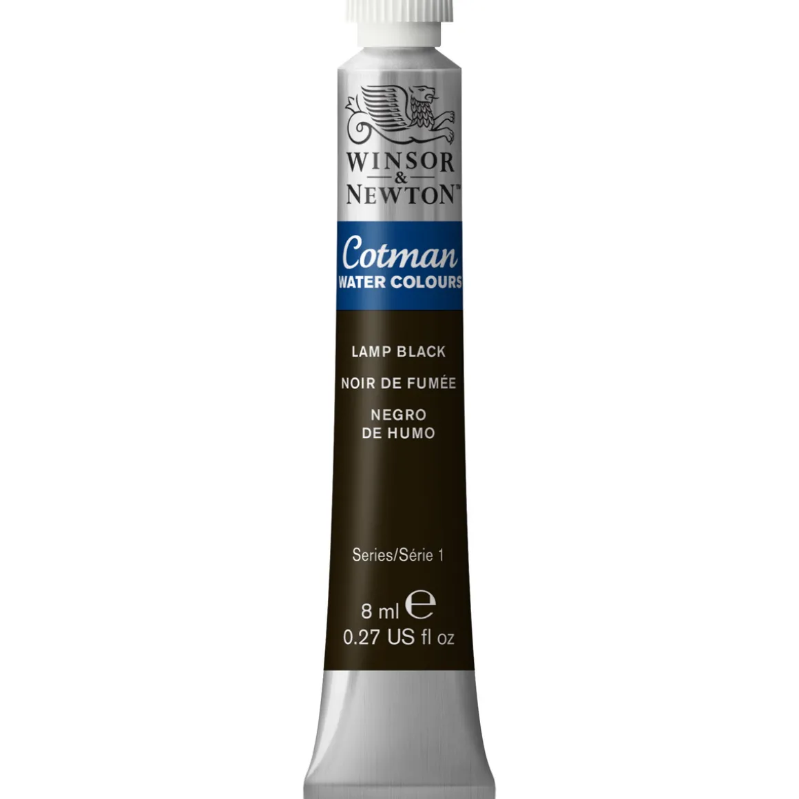 Winsor & Newton Cotman akvarellmaling 8 ml tube – Lamp Black 337