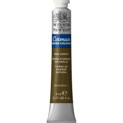 Winsor & Newton Cotman akvarellmaling 8 ml tube – Raw Umber 554