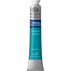 Winsor & Newton Cotman akvarellmaling 8 ml tube – Turquoise 654