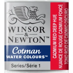 Winsor & Newton Cotman akvarellmaling halvkopp – Cadmium Red Deep Hue 098