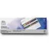 Winsor & Newton Cotman Sketch Box, akvarellmaling, 24 halvkopper i metalletui