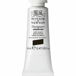 Winsor & Newton Designers Gouache 14 ml – Ivory black 331
