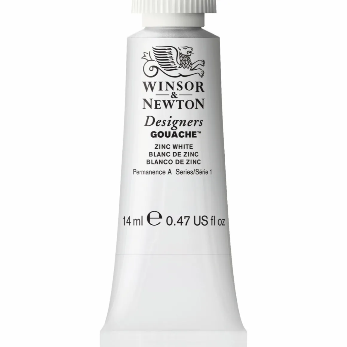 Winsor & Newton Designers Gouache 14 ml – Zinc white 748