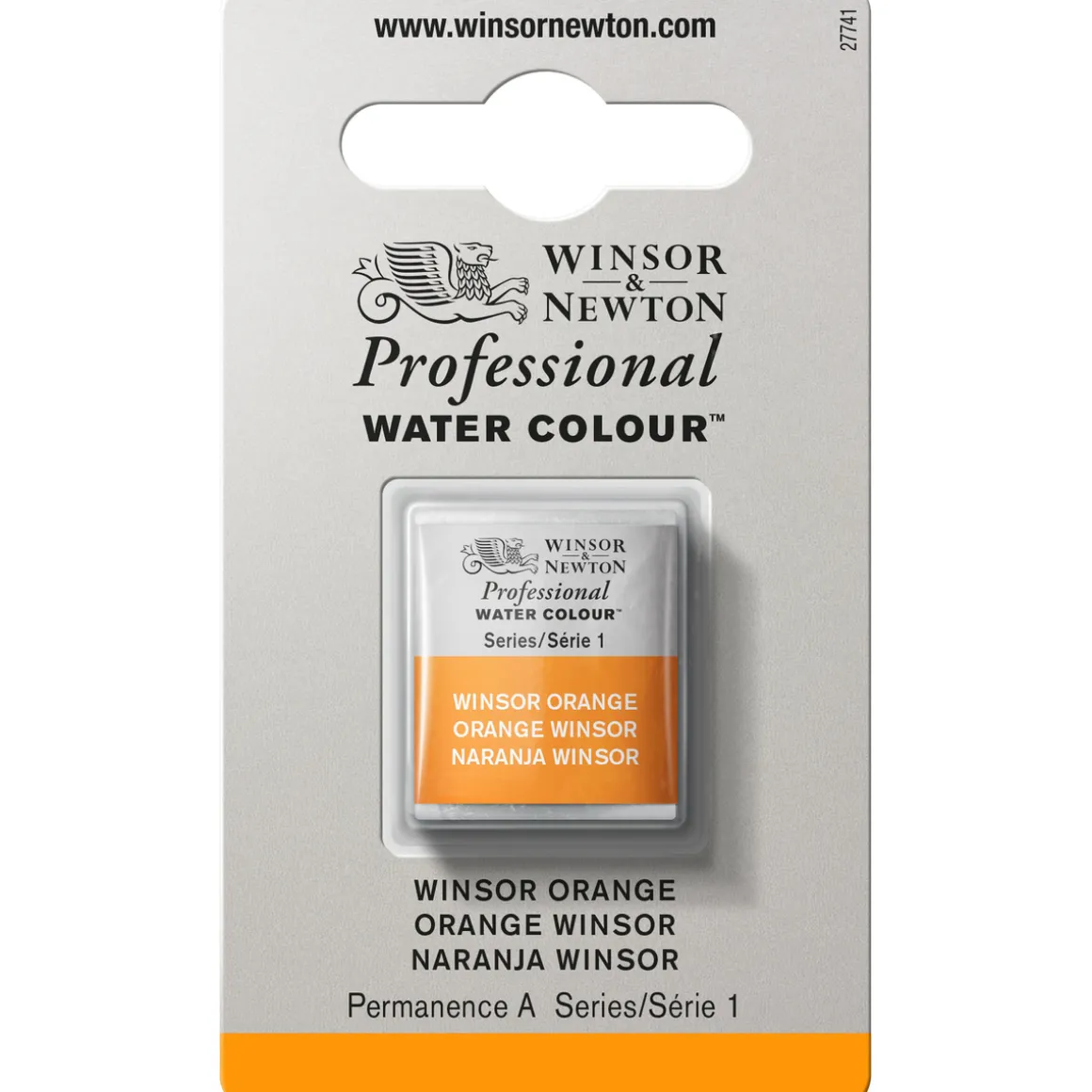Winsor & Newton Professional akvarellmaling halvkopp Winsor Orange 724
