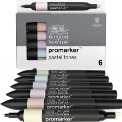 W&N Promarker 6 Pastel tones