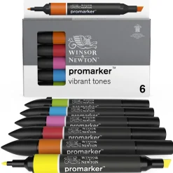 W&N Promarker 6 Vibrant tones