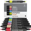 W&N Prom. Brush 6xMid T. Set