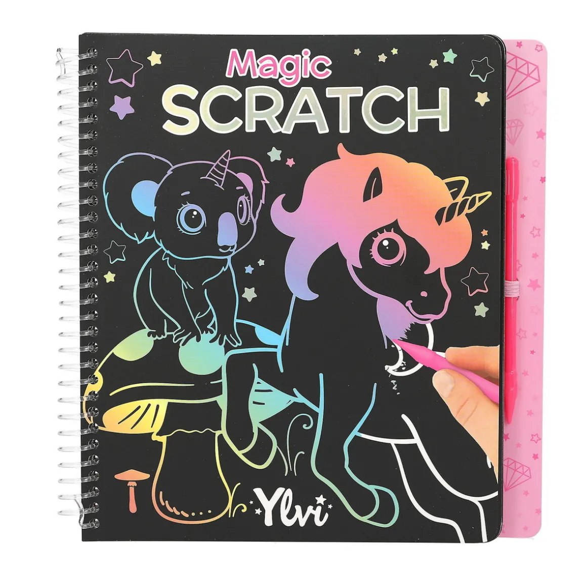Ylvi Scratch Book – skrap frem flotte motiver i skrapeboken Ylvis verden! 19,3×20×1,8 cm